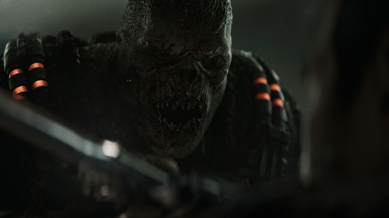 Combat action in Gears of War: E-Day