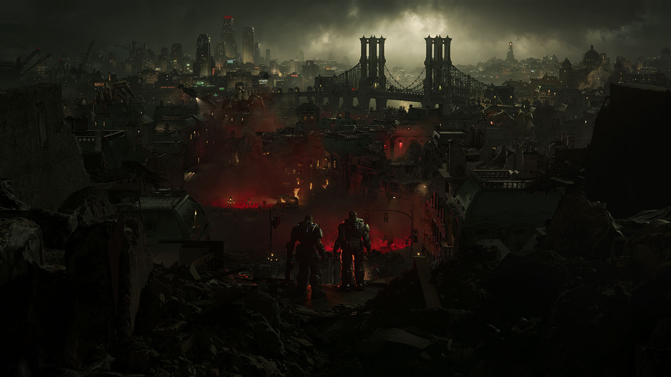 Final cinematic view from Gears of War: E-Day
