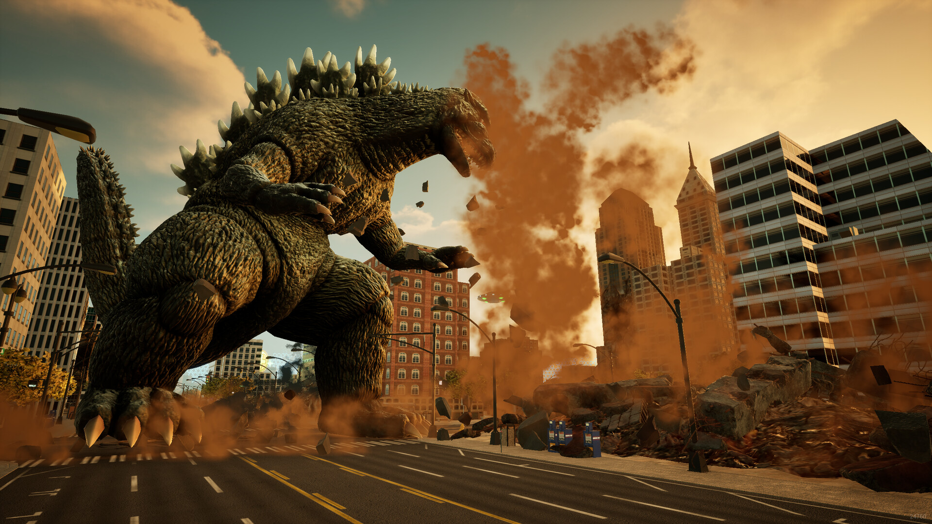 A climactic monster showdown